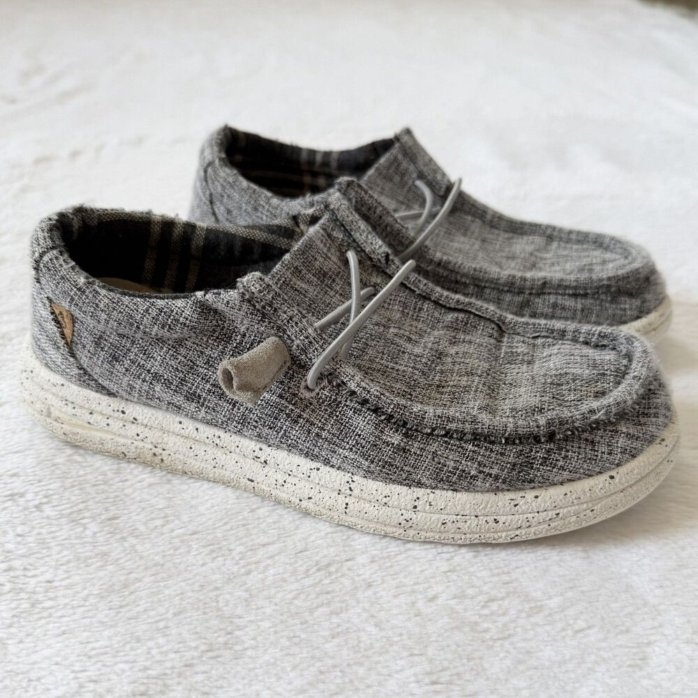 LAMO Paula Women’s Grey Jersey Knit Slip On Loafers Comfort Shoes Size 7